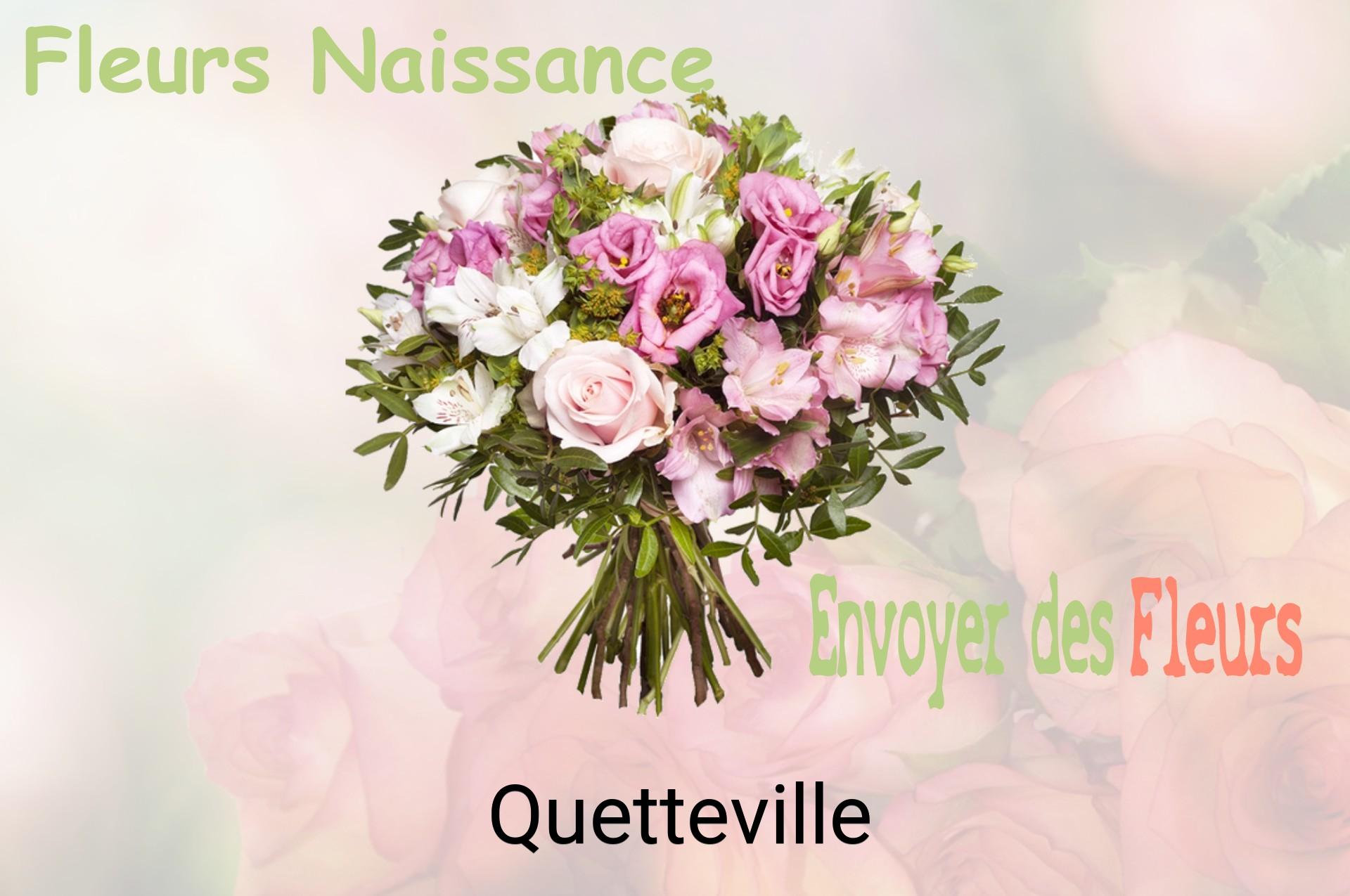 Bouquet de fleurs de naissance livré à Quetteville